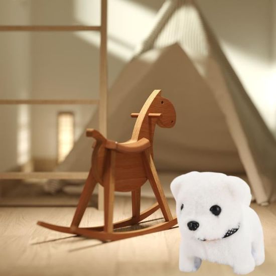Petite peluche chien beige mignon realiste interactif marche bouge Robot  Queue Remuant electrique Jouet Animal Poupée pour enfant - Cdiscount Jeux -  Jouets
