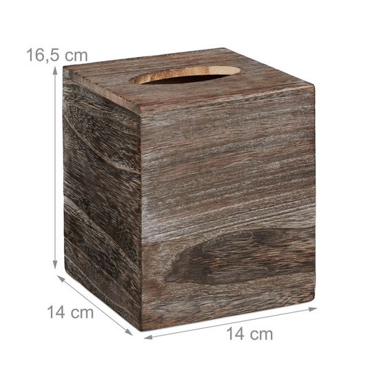 Baydie Home Housse De Boîte à Mouchoirs Carrée Blanche Doré - Accessoire Salle De Bain Élégant
