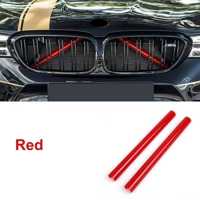 Garnitures De Calandre Bleues Pour BMW - Lot De 2 - Compatible F30, F32, G20, Etc. - En ABS - Installation Facile Sans Démontage