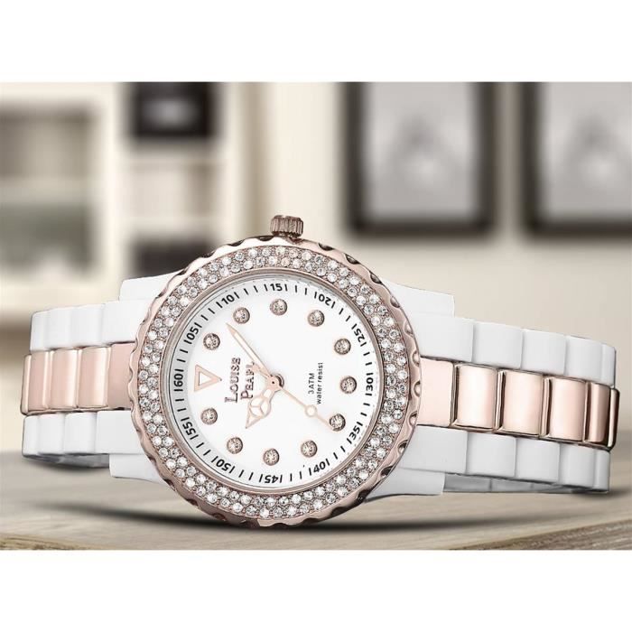 Montre femme avec cristaux hotsell swarovski