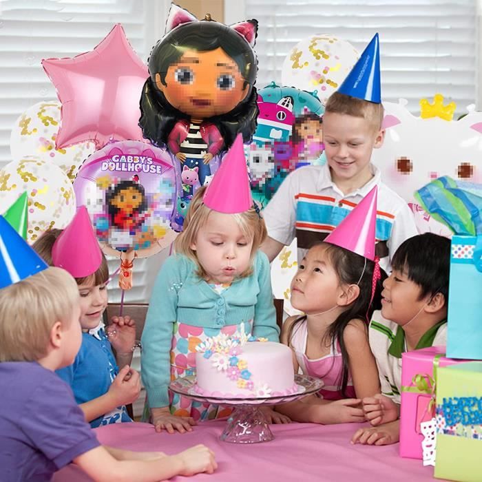71 Pcs Gabby'S Ballons Anniversaire Décoration, Gabby'S Ballon