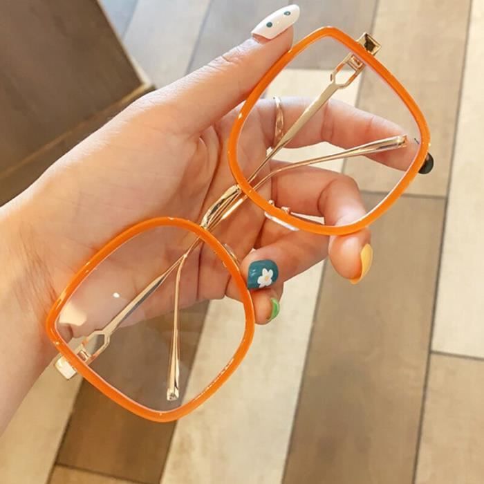 Montures de Lunettes de vue Alliage surdimensionne carre lunettes claires pour femmes vintage vert orange Type green clear Achat Vente lunettes de vue Alliage surdimensionne carre l Femme Adulte Cdisc...