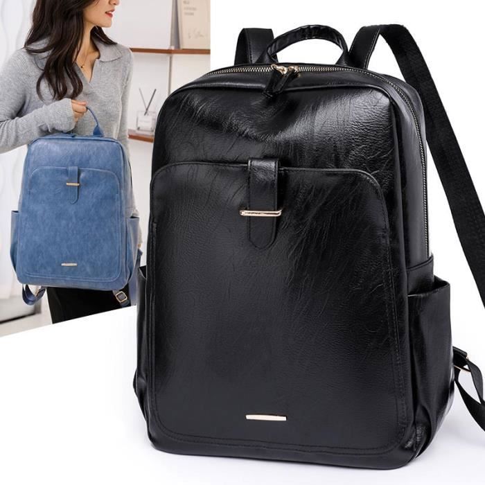 Sac Bandoulière Multifonction Antivol En Cuir PU Unisexe - Noir, Petit, Neuf Avec Étiquettes