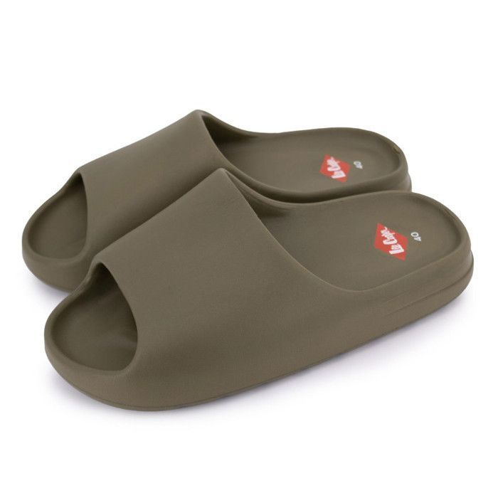 Claquettes jester synthetique anti bacterien Homme LEE COOPER Kaki