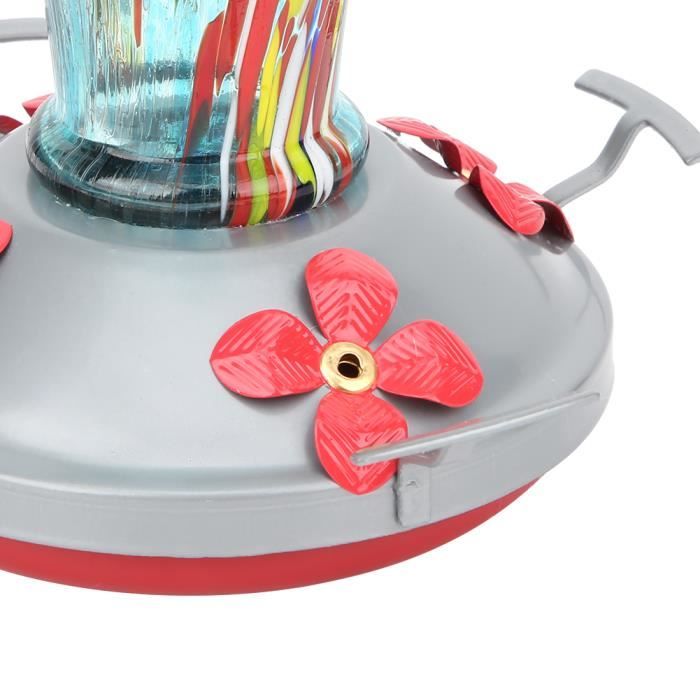 Mangeoire à colibris de 16oz en plastique à remplissage par le haut