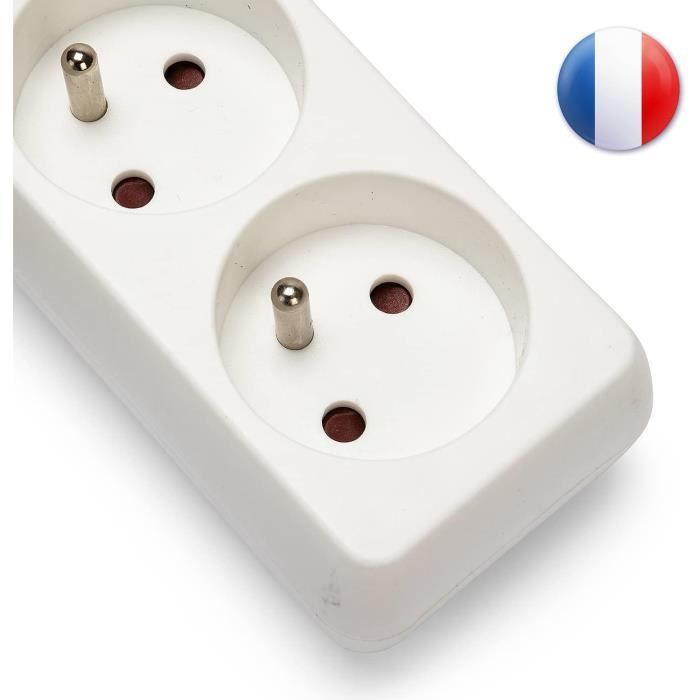 Base 2 Prises 16A/250V avec interrupteur et câble 3 m. Electro DH 36.192/3 843055552121946