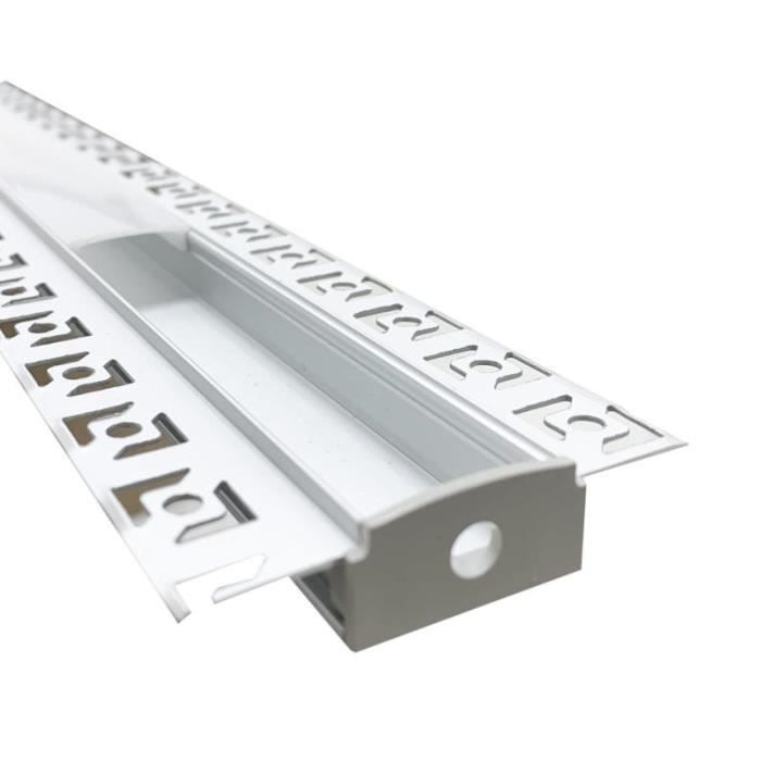 Profil aluminium 122 cm pour ruban LED 
