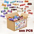 BOX GOURMANDE - Méga Assortiment de  Mini-Chocolats emballés individuellement: Célébrations, Kinder, Milka, Daim, Toblerone-4