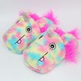 chausson licorne multicolore