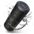 Zamkol Enceinte Bluetooth Portable, Waterproof Haut-Parleur Bluetooth Enceinte d'extérieur sans Fil 24W, 360° HD Bass Pilote Doub-0