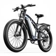 Shengmilo MX05 - Vélo électrique 26 pouces - E-Bike - Fat bike électrique - Bafang Moteur 1000W - batterie Amovible 48V17.5AH - Gris-0