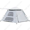 TD® Tente de camping tente monocouche entièrement imperméable en vinyle ouverture rapide tente de camping en plein air tente de terr-0