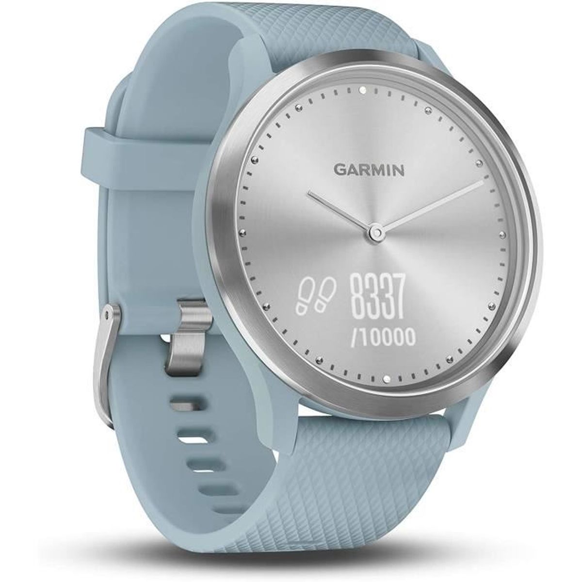 Garmin Vívomove HR - Montre Connectée Hybride Élégante avec Écran Tactile –  Silver, Bracelet Bleu - Cdiscount Téléphonie