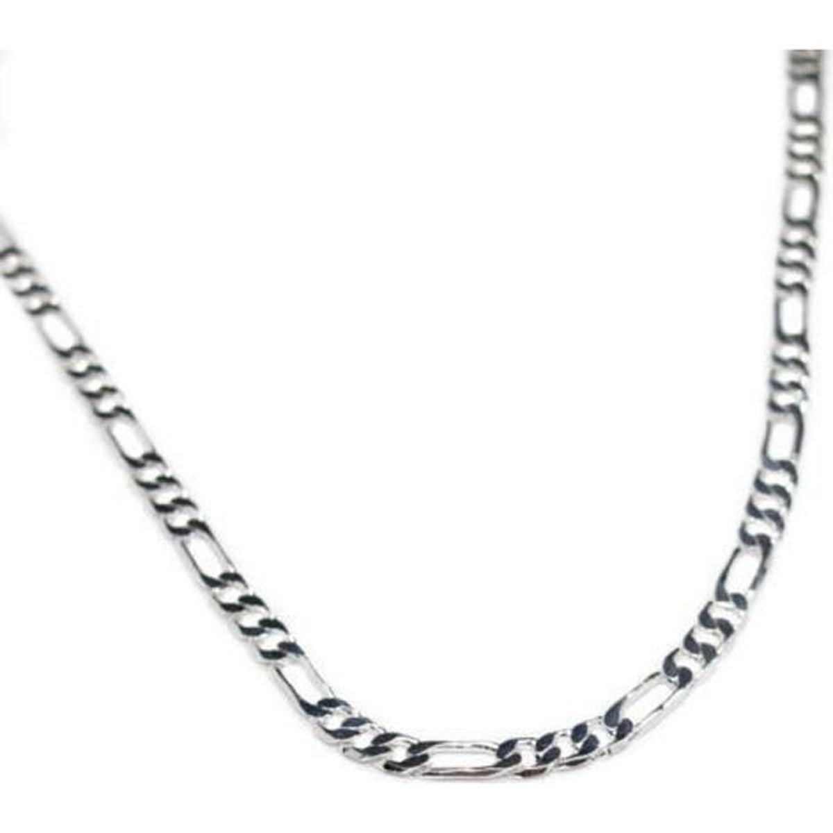 BIJOUXIA Chaîne FigaroHommeLongue 70 CM Argent massif 925/1000 Argent 925/1000 Achat / Vente