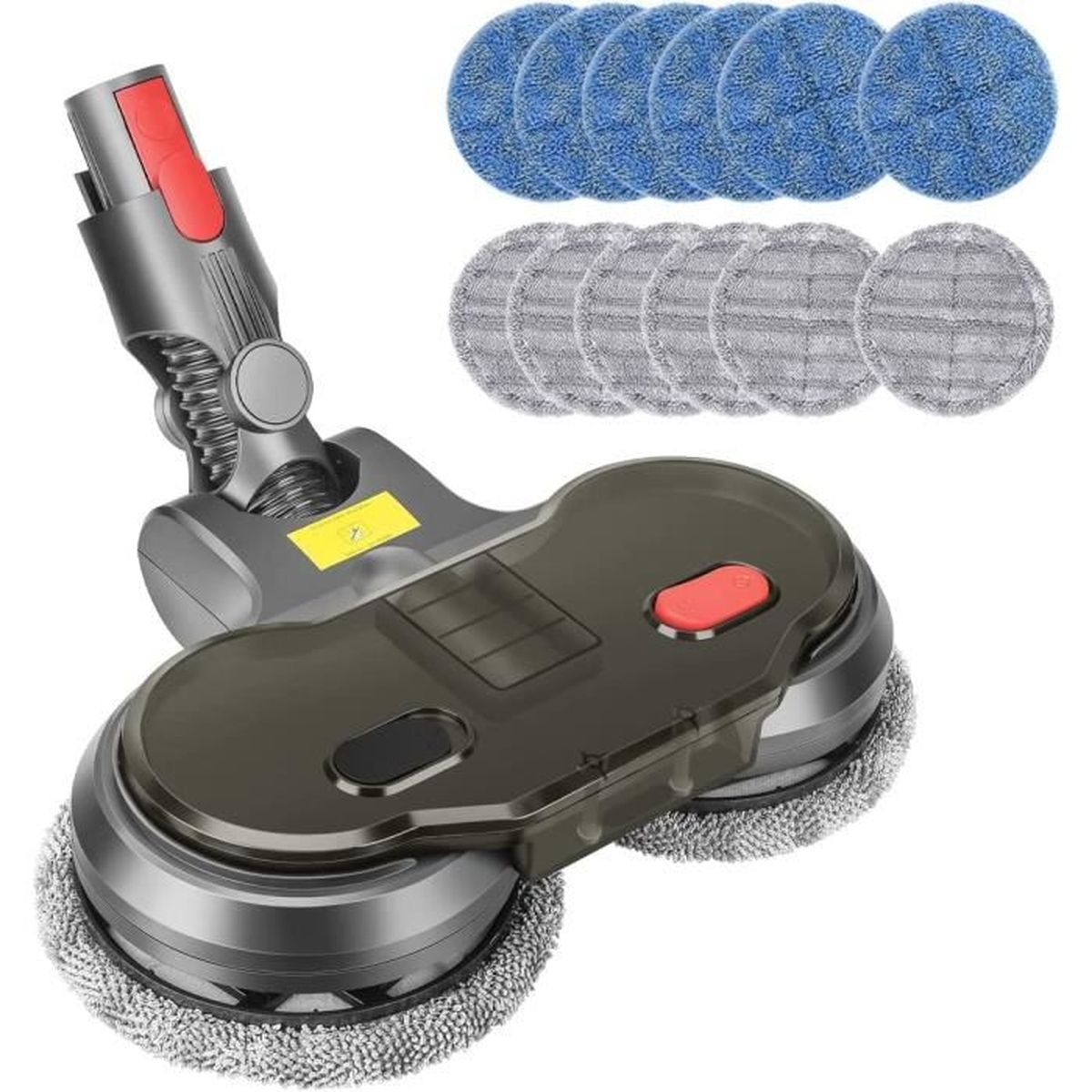 Adaptateur Universel Tige Vadrouille NIYANGLE - Pince Pour Tête De Balai - Rotation 360° - Bleu