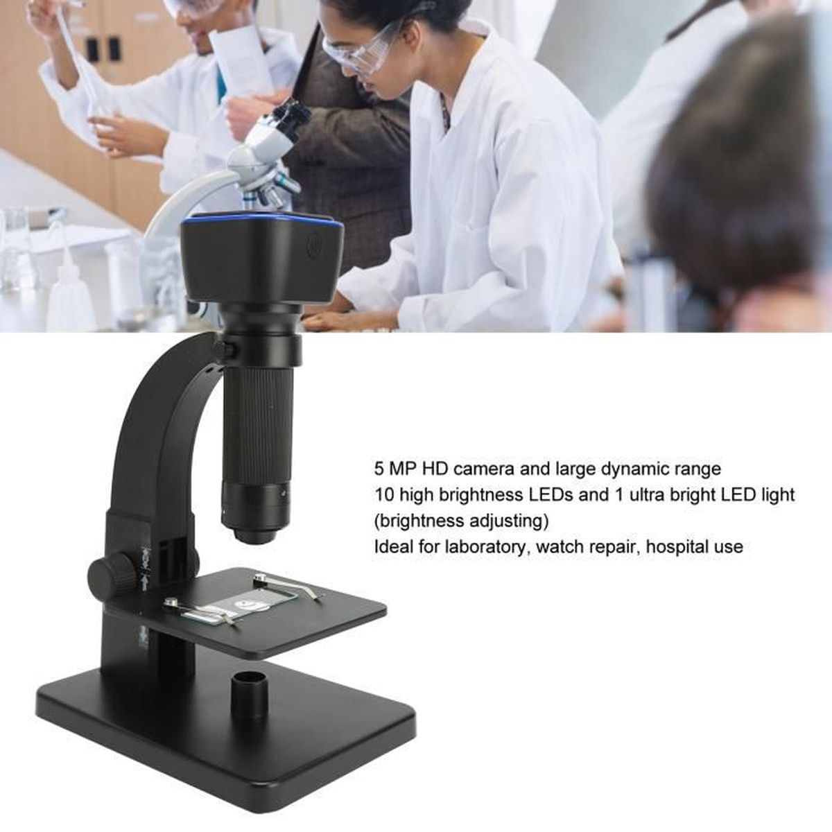 Thermomètre Numérique Avec Affichage LED DC4-28V, Capteur De Température Rouge Et Bleu, Avec Câble De Sonde étanche Double NTC