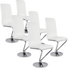 INTENSE DECO Lot de 6 chaises design Colami Blanc