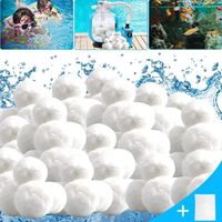 JUCJET Boules de Filtre de Piscine, 1400g Balles Filtrantes Alternative pour 50kg de Sable filtrant (Avec filet de lavage inclus22