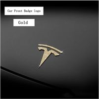 Décoration intérieure,Autocollant de style de voiture pour Tesla modèle 3, logo de coffre avant et arrière, Badge de - C[D39912061]
