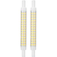 Drfeify Ampoule à LED 2pcs Ampoule R7S 98LED Double Extrémité Source de Lumière d'Inondation Dimmable 118mm Blanc