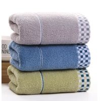 EXBON Lot de 3-  100g 100%  coton Treillis   serviettes de bain 34*75cm