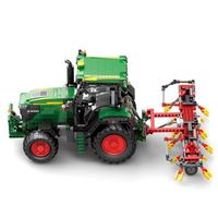 Modèle de tracteur télécommandé en blocs de construction, jouet éducatif de construction mécanique à haute difficulté
