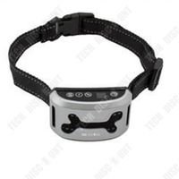 TD® Collier Anti-aboiement pour chien Rechargeable automatique Anti Bark Dog Collar, Écran LCD Argent