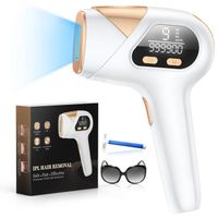 Enhanced IPL Hair Removal Device with 3 Functions 9 Energy Levels, 999,900 Flashes, Suitable for Face/Arms/Legs/Underarms/Full Body