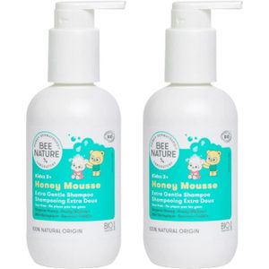 SHAMPOING Shampooings - Shampoing Enfant Certifié Bio Honey Mousse 100% Naturelle Parfum Douceur Fruitée 100/100 2 Pièces(2*20