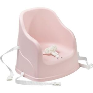 Rehausseur de chaise évolutif rose poudré/ soft blanc cassé