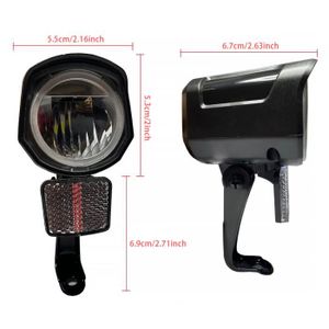 ECLAIRAGE POUR VÉLO Connecteur SM - Lampe de poche LED réglable en plastique pour vélo électrique, lampe de sauna, lampe de poche