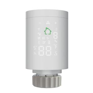 Thermostat Régulateur,Tête thermostatique connectée Tuya ZigBee