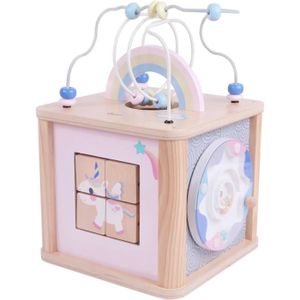 CUBE ÉVEIL Jouets en Bois Grand Cube d'activité Bois Rêve Mul