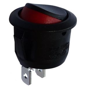 AERZETIX 6A//250V 20A//12V 1 position LED vert ON Interrupteur commutateur contacteur bouton /à bascule SPST OFF-
