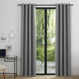 Rideau Occultant Gris Achat Vente Pas Cher