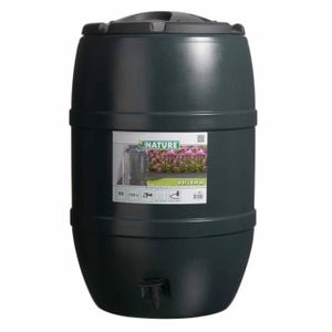 COLLECTEUR EAU - CUVE  Super Récupérateur d'eau de pluie 120 L 51x81 cm Vert @248122