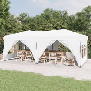 TONNELLE - BARNUM FDIT Tente de réception pliable avec parois Blanc 