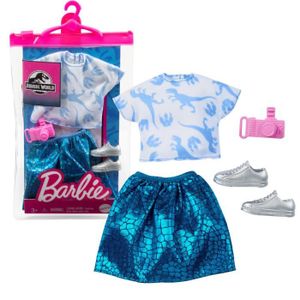 Vêtements pour Barbie 2 tenues mode robe Habit poupée Mattel GRC91