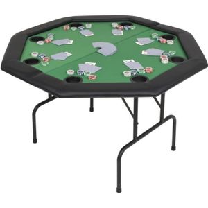 TABLE DE JEU CASINO Table de poker pliable - OVONNI - Octogonale - Ver