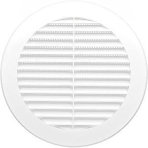 Grille de ventilation en PVC blanc réglable 75x125