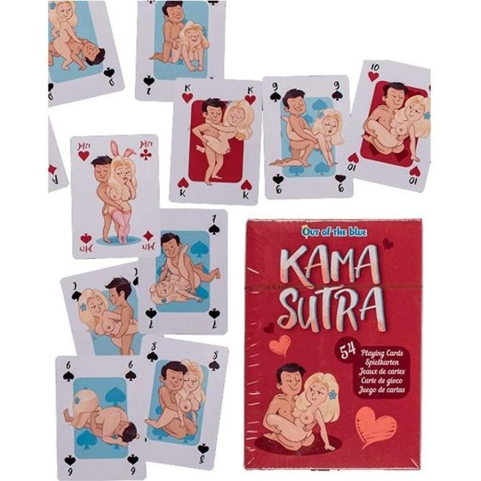 Cadeau de fête adulte avec cartes du jeu Kamasutra R/SEXR018