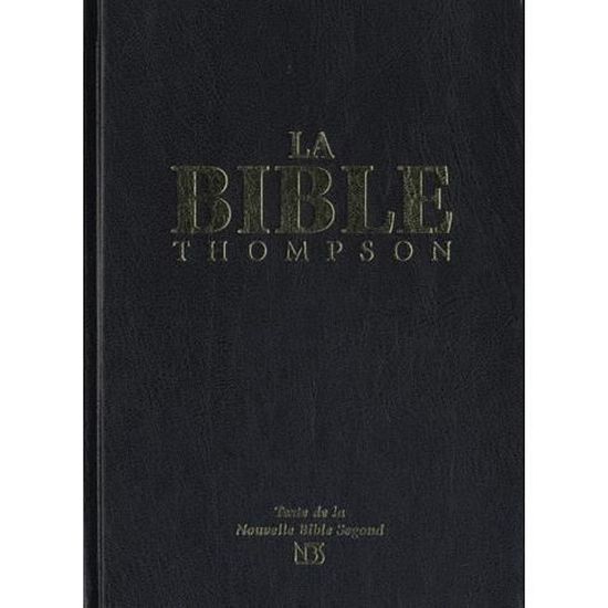 La Bible Thompson Cdiscount Librairie