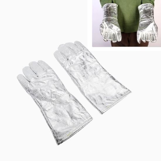 2 Gants Anti-chaleur Professionnels - Protection Pour Four, Barbecue, Friteuse, Maniques De Cuisine