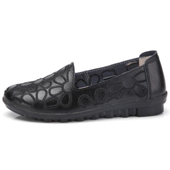 Femme Chaussures Marque De Luxe Meilleure Qualité En Cuir Chaussure Ete