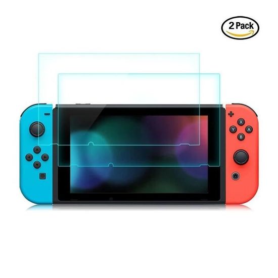 Pack-3 Protection Ecran Pour Nintendo Switch Vitre Verre Trempé HD  Incassable