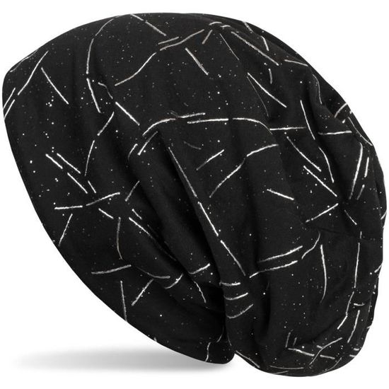 Bonnet Beanie StyleBREAKER - Imprimé Métallique, Doublure Polaire - Chaud Et Confortable - Taille Unique Adulte