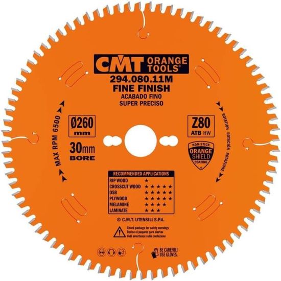 CMT Lame De Scie Circulaire 290.216.24M D-216 Mm Z=24 Pour Déchirures - Qualité Industrielle