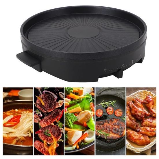 Grill électrique Vertical Sans Fumée - 1200W, Rotation Automatique 360°, 8 Broches, Acier Inox - Pour Intérieur, Camping, Randonnée