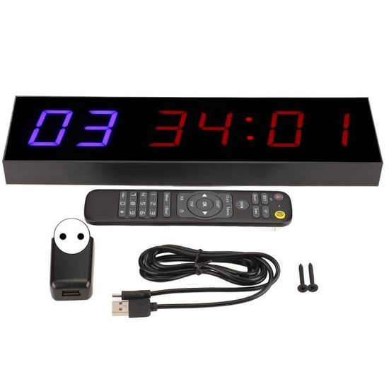 Minuterie Portable Multifonction Fitness - 1000 MAh, Recharge USB, Générique Neuf, Fabriqué En Chine