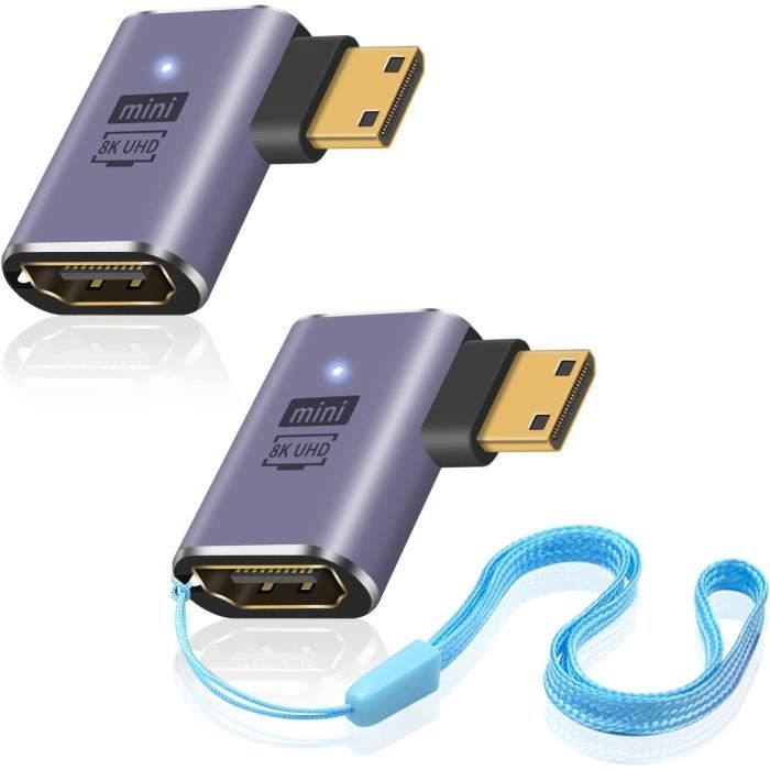 Adaptateur Mini HDMI Mâle vers HDMI Femelle - Cdiscount Informatique